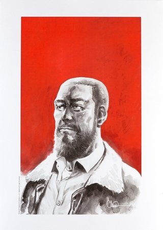 Print Rick Grimes - The Walking Dead - autógrafo impresso de Charlie Adlard - 42 cm x 30 cm