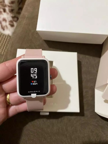 relógio amazfit rose