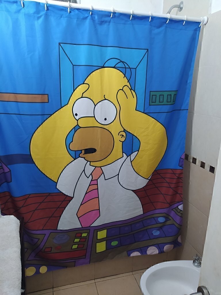 Cortina de baño personalizada de Homero Simpson (copia)