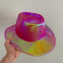 sombrero cowgirl cowboy tornasolado - comprar online