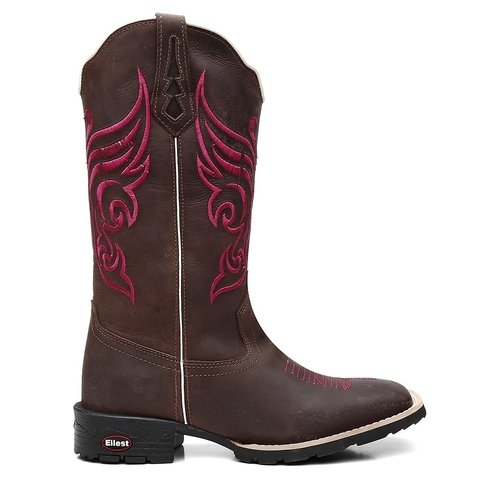 Bota texana feminina marrom brilhante | 7M Boots