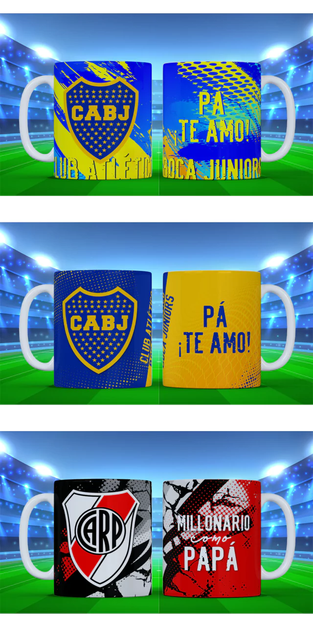Tazas de cerámica futboleras para Papá - Plus Color