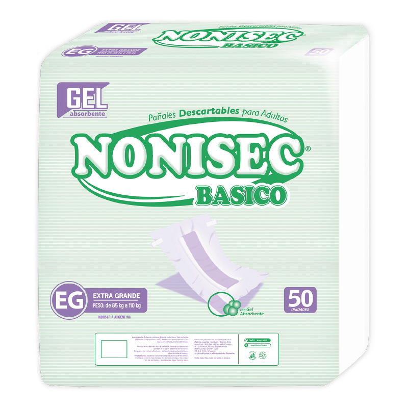 PAÑAL ADULTO NONISEC BASICOx50 XG