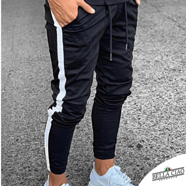 Buzo Negro Franja Blanca – Kappa Chile