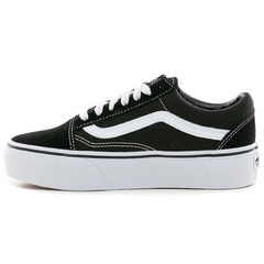 zapatillas vans de mujer old skool plataforma negro