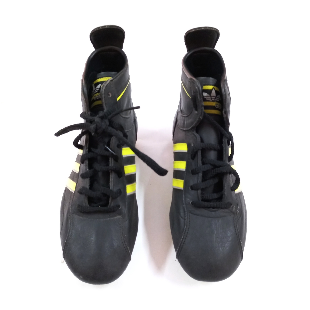 BOTINES NEGROS AMARILLOS - ADIDAS - TALLE 33 (22 CM SUELA)