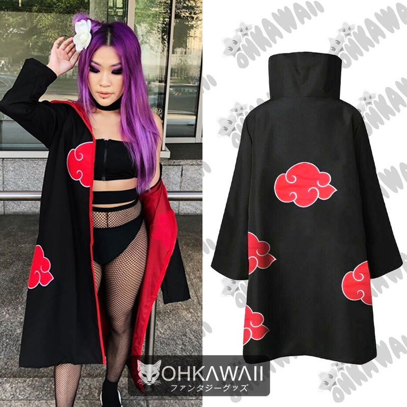 Abrigo Akatsuki Cloud Cosplay Unisex Naruto Harajuku
