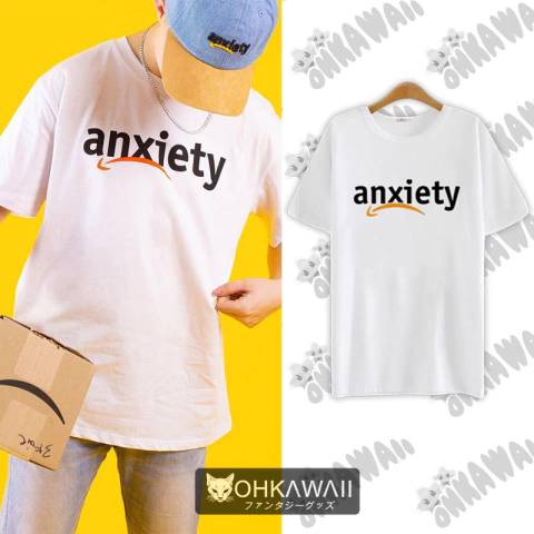 Anxiety - Remera Unisex - Aesthetic Vaporwave Kawaii