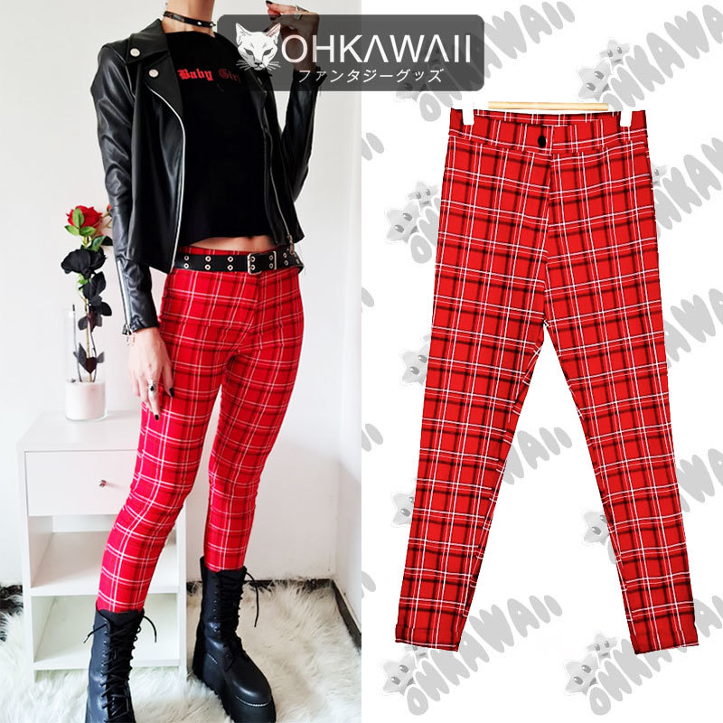 Pantalón Escoces Cuadrillé Bengalina Aesthetic Nu Grunge