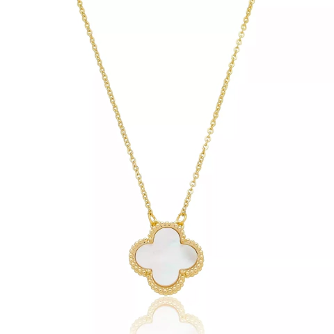 Colar Perolado Van Banhado a Ouro 18K
