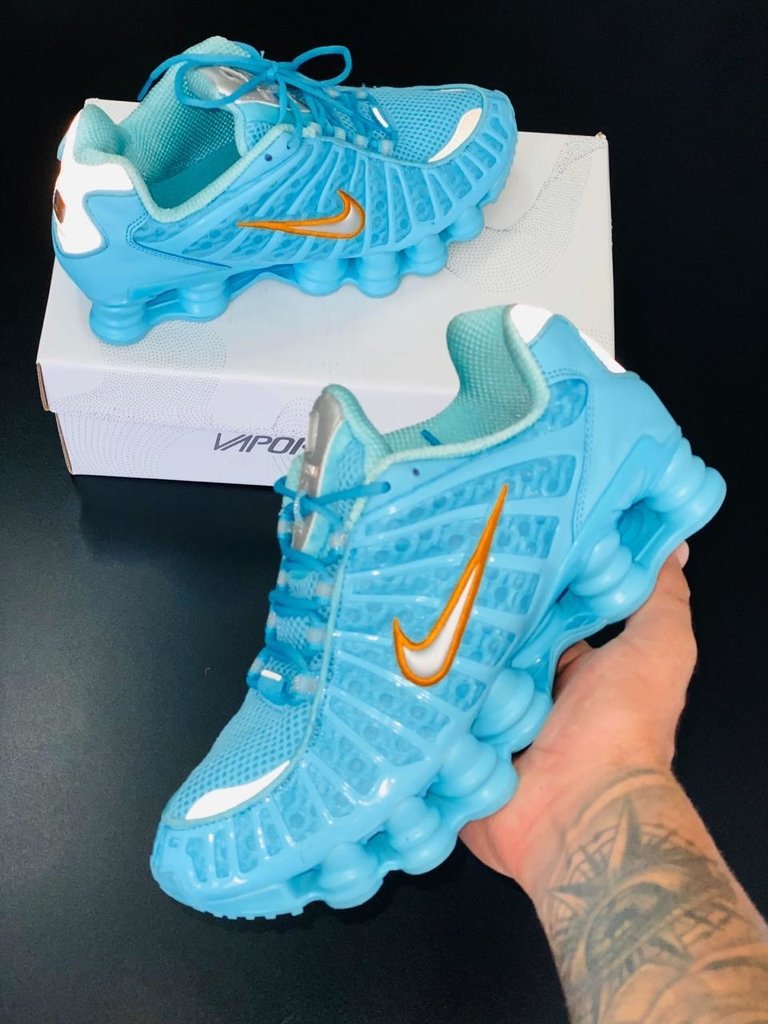 nike 12 molas azul bebe
