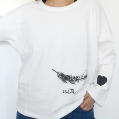 Buzo Pluma Blanco - comprar online