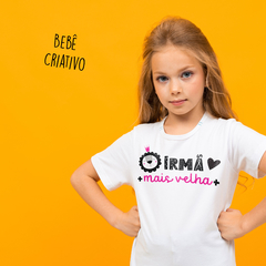 Camiseta Infantil Irmã Mais Velha na internet