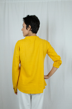 Camisa de galão - Roupas femininas de linho | Loja Jane Oliveira