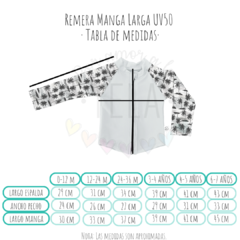 REMERA MANGA LARGA UV50 - Confeti Rosa Claro en internet