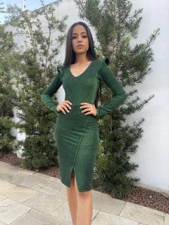 Vestido lurex verde - Comprar em Erica Rafaelly