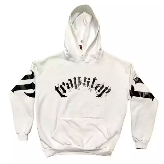Buzo hoodie Trapstar Blanco Negro KITCH TECH