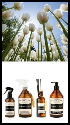 SET FLORES BLANCAS