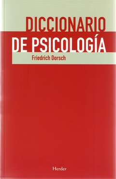 Diccionario de psicología - Friedrich Dorsch (CON DESCUENTO POR GOLPE EN EL LOMO)