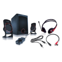 HOME THEATER MICROLAB M-371GC 2.1 GAMER KIT C/AURIC. Y CABLES - comprar online