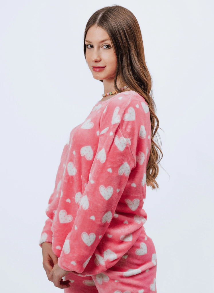 ozono Experto recuerda Pijama Polar - Pink Love - Comprar en Glittup