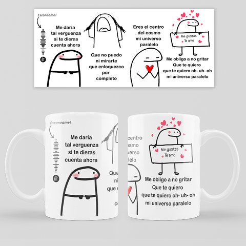 Taza Flork Meme Amor Enamorados