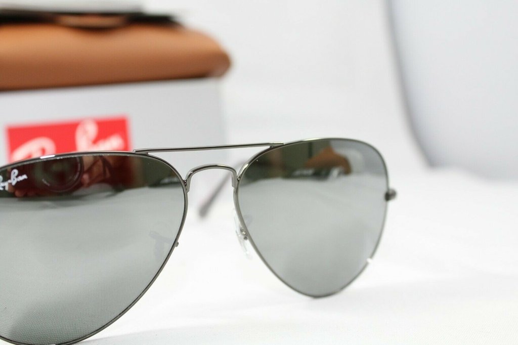 Óculos de Sol AVIADOR Prata/Prata Espelhado RB3025