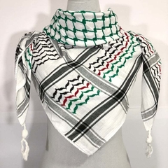 Kufiya Palestina tradicional. Pañuelos Árabes. Shemagh. Hatta. Modelo Bandera Palestina! - comprar online