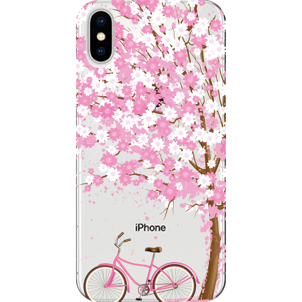 Capinha para Celular Bicicleta Rosa - Cia das Capinhas