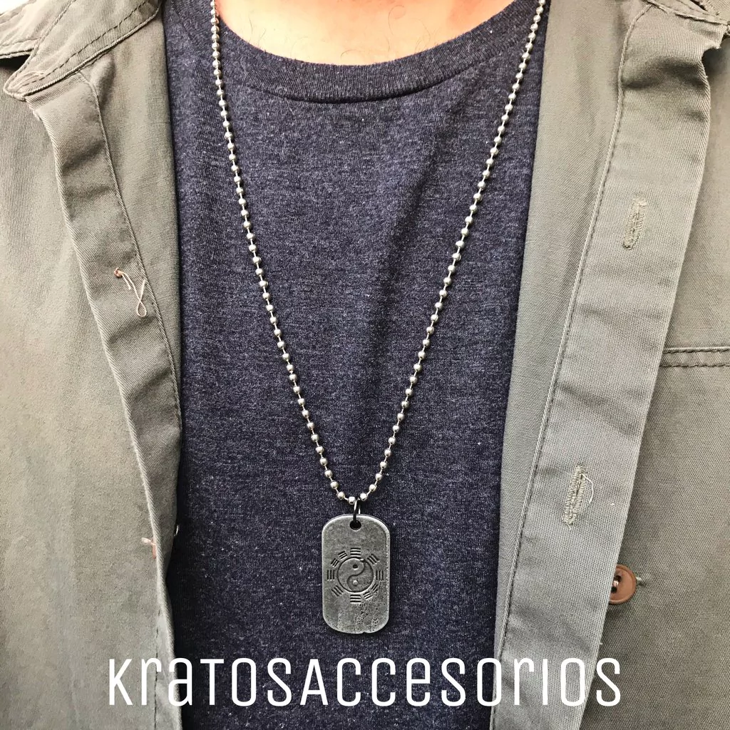 Collar Chapa Yin y Yang - Comprar en Kratos Accesorios