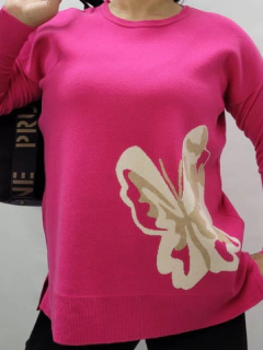 Pullover Mariposa de Bremer punto doble