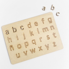 Tabla trazos abecedario `` imprenta minúscula´´