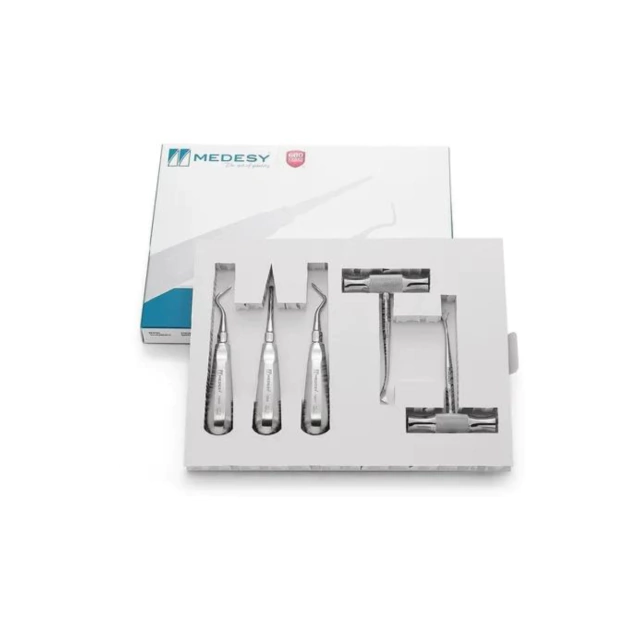 Kit Juego X 5 Elevadores Apicales Medesy Odontologia Dental