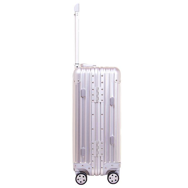 Valija de Cabina de Aluminio Rigida 4 Ruedas (Silver)
