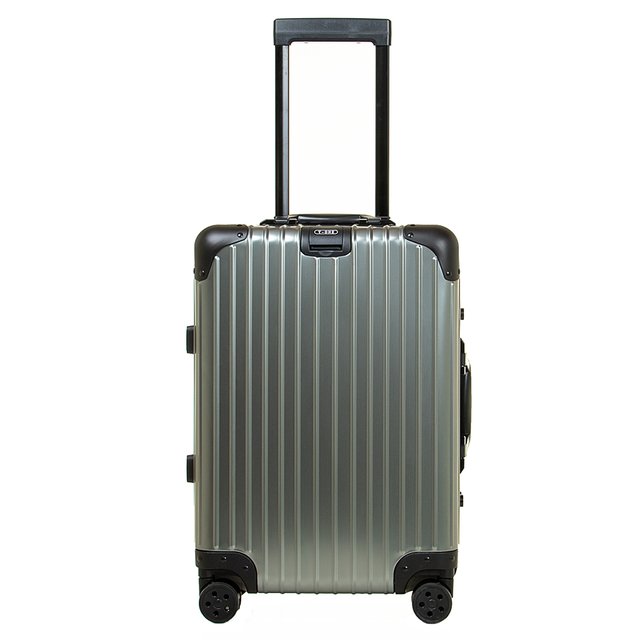 Valija de Cabina de Aluminio Rigida 4 Ruedas (Gun Grey)