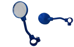 Imagem do Selim Manete Pedal Punho Adesivo Espelhinho Azul Infantil