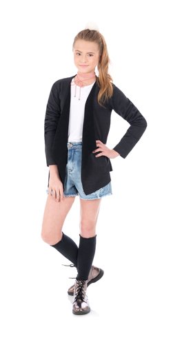 cardigan juvenil feminino