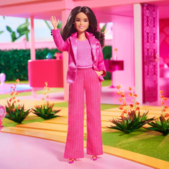 Gloria Doll Wearing Pink Power Pantsuit – Barbie The Movie