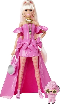 Barbie Extra Fancy doll in Pink Dress