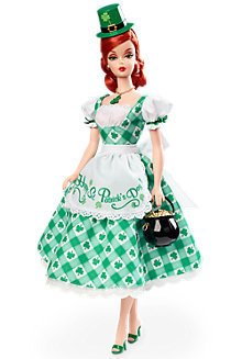 Shamrock Celebration Holiday Hostess Barbie doll - St Patricks Day