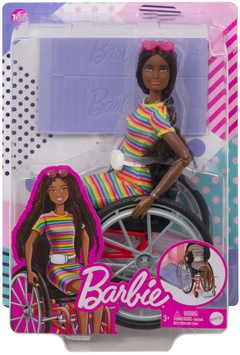 Barbie Fashionista 166 - Negra com cadeira de rodas - loja online