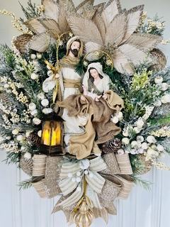 Guirlanda De Natal C/ Sagrada Família E Led 65cm - loja online