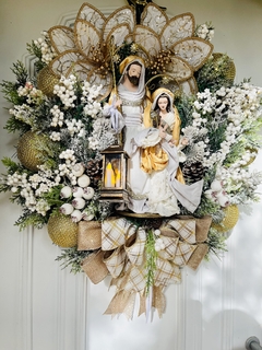 Guirlanda De Natal Sagrada Família C/ Led 65cm - comprar online