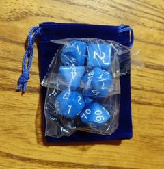 Set X7 Dados D&D Poliédricos (con bolsita)