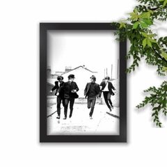 Quadro Decorativo The Beatles Correndo Foto