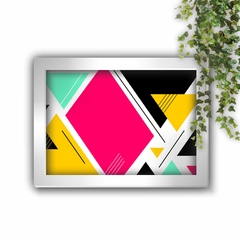 Quadro Decorativo Geométrico Triângulos Abstratos - comprar online