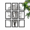 Kit Composição 9 Quadros Decorativos Árvore Abstrata