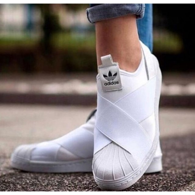 tenis adidas feminino original slip on elastico lançamento