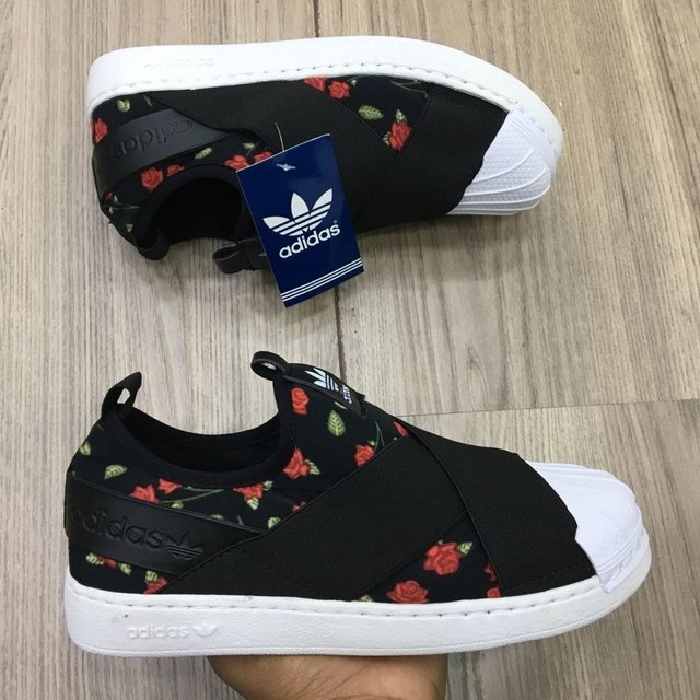 tenis adidas superstar slip on preto feminino original