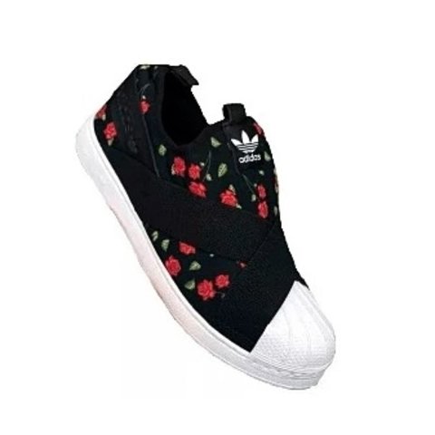 tenis slip on adidas floral